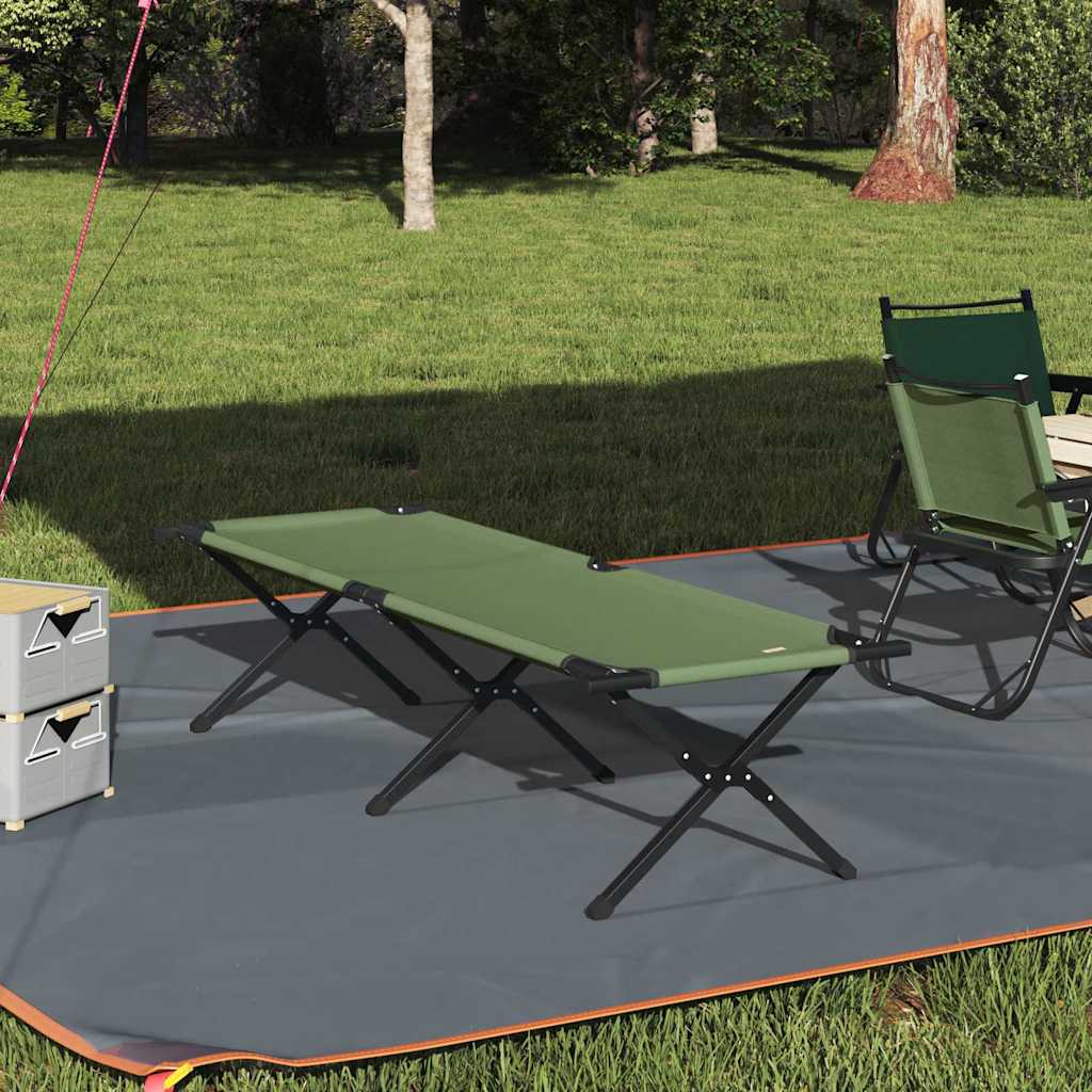 Folding Camping Bed Folding Manual Amy yellow Oxford fabric