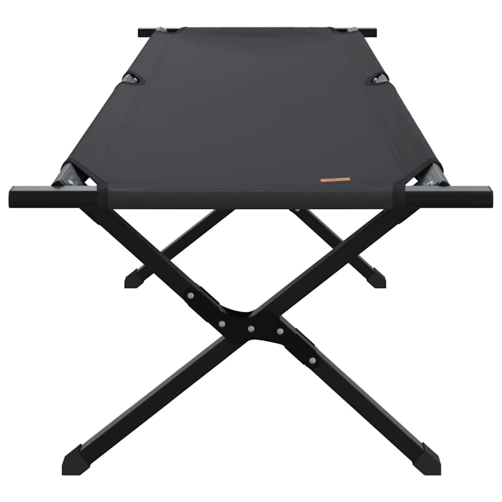Folding Camping Bed Folding Manual Black Oxford fabric