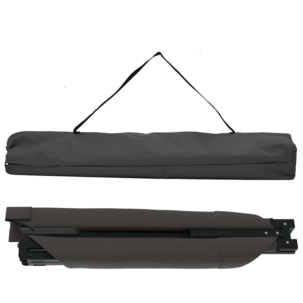 Folding Camping Bed Folding Manual Black Oxford fabric