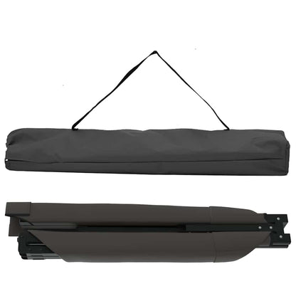 Folding Camping Bed Folding Manual Black Oxford fabric