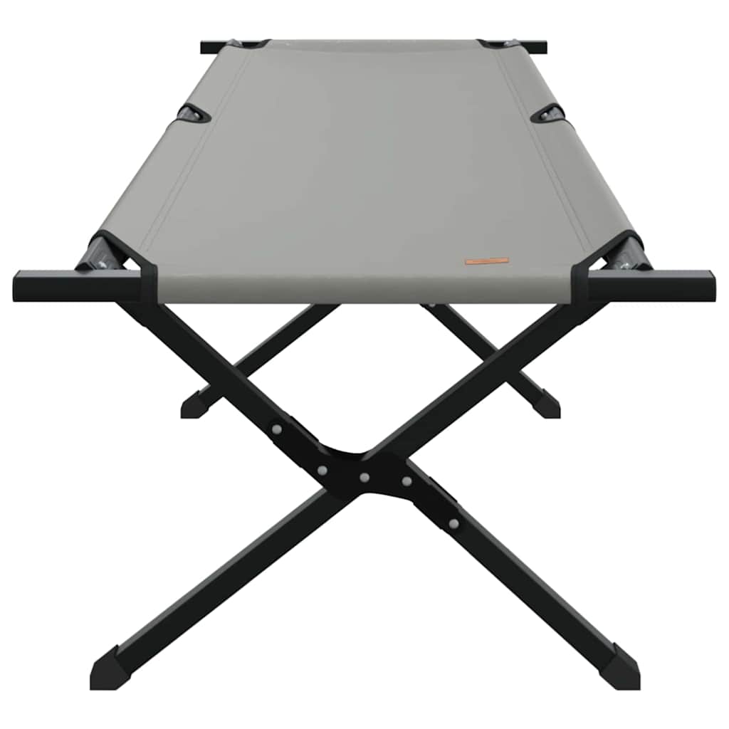 Folding Camping Bed Folding Manual Grey Oxford fabric