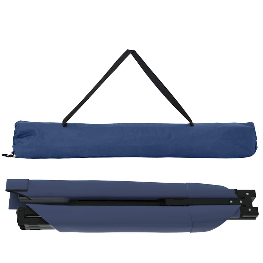 Folding Camping Bed Folding Manual Blue Oxford fabric
