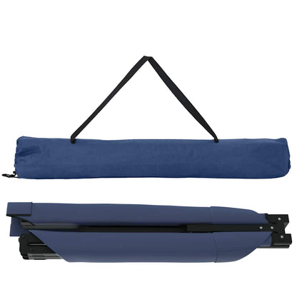 Folding Camping Bed Folding Manual Blue Oxford fabric