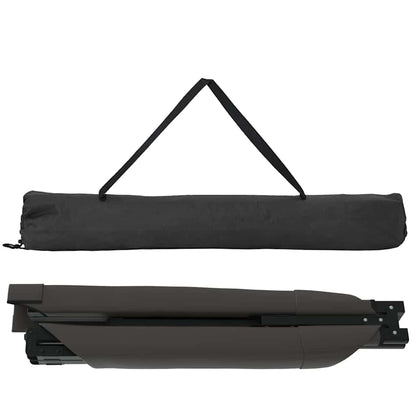 Folding Camping Bed Folding Manual Black Oxford fabric