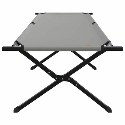Folding Camping Bed Folding Manual Grey Oxford fabric