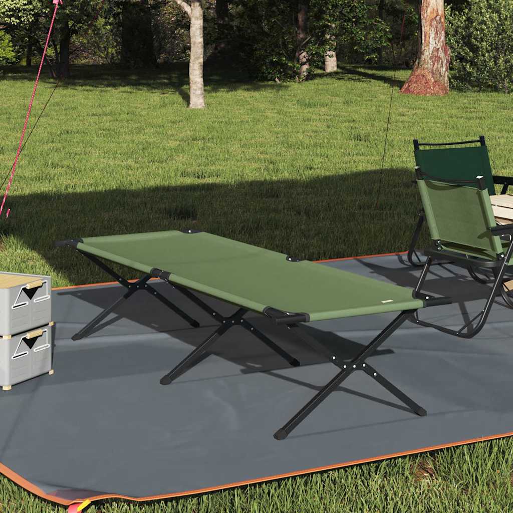 Folding Camping Bed Folding Manual Amy yellow Oxford fabric