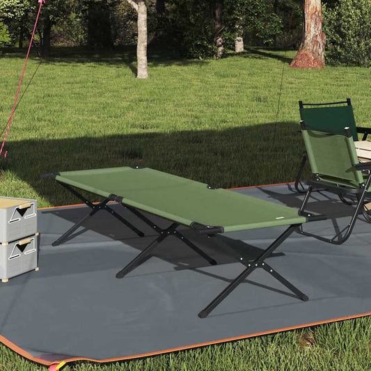 Folding Camping Bed Folding Manual Amy yellow Oxford fabric