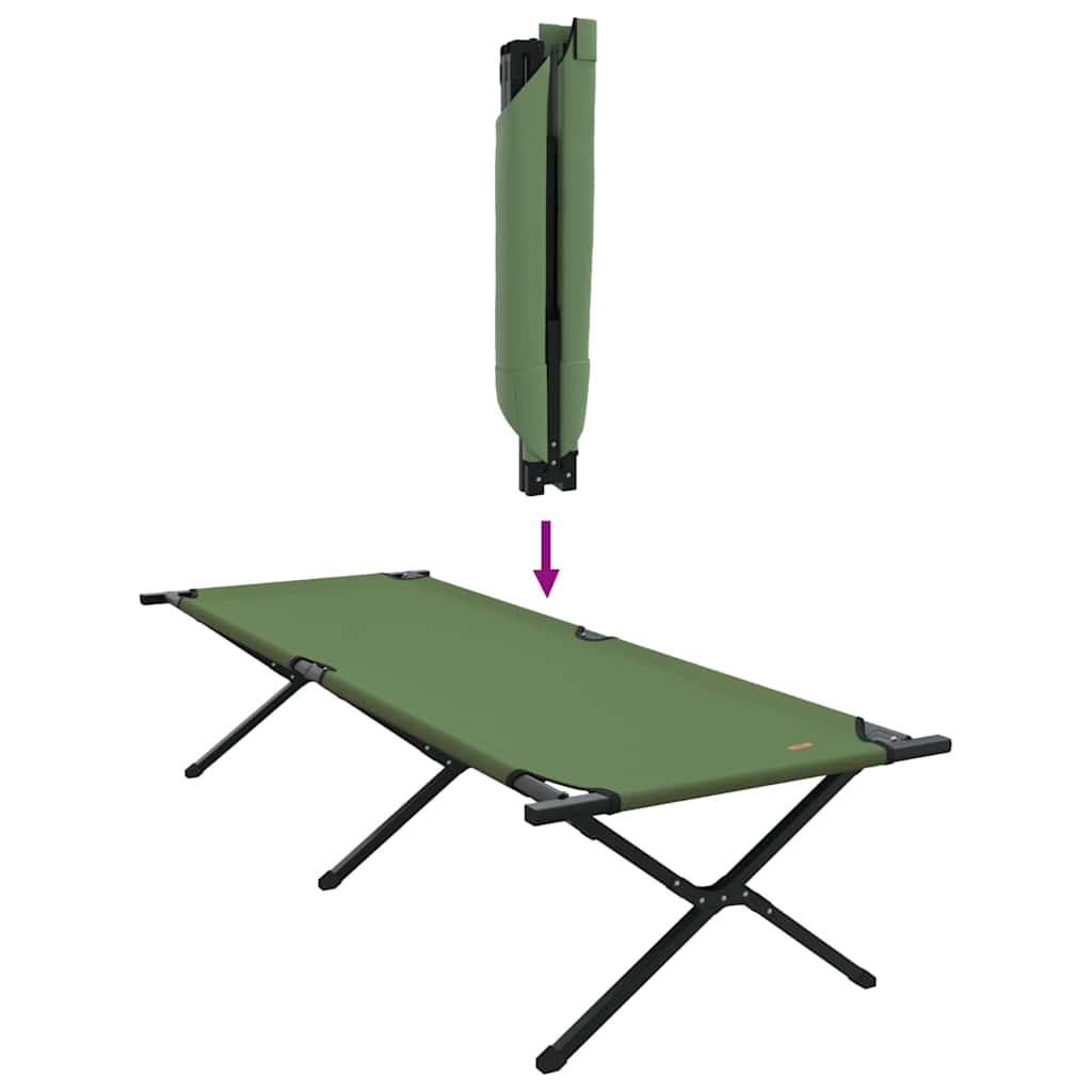 Folding Camping Bed Folding Manual Amy yellow Oxford fabric