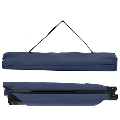 Folding Camping Bed Folding Manual Blue Oxford fabric