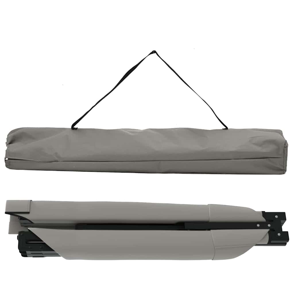Folding Camping Bed Folding Manual Grey Oxford fabric
