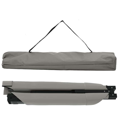Folding Camping Bed Folding Manual Grey Oxford fabric