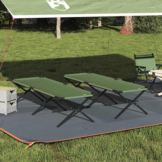 Folding Camping Bed Folding Manual Amy yellow Oxford fabric