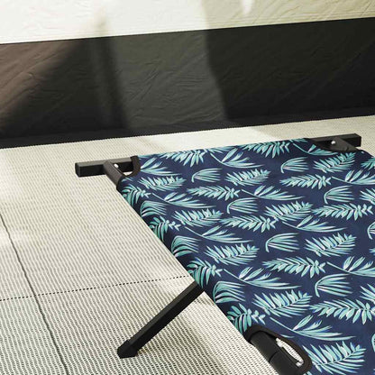 Folding Camping Bed Folding Manual Leaf pattern Oxford fabric