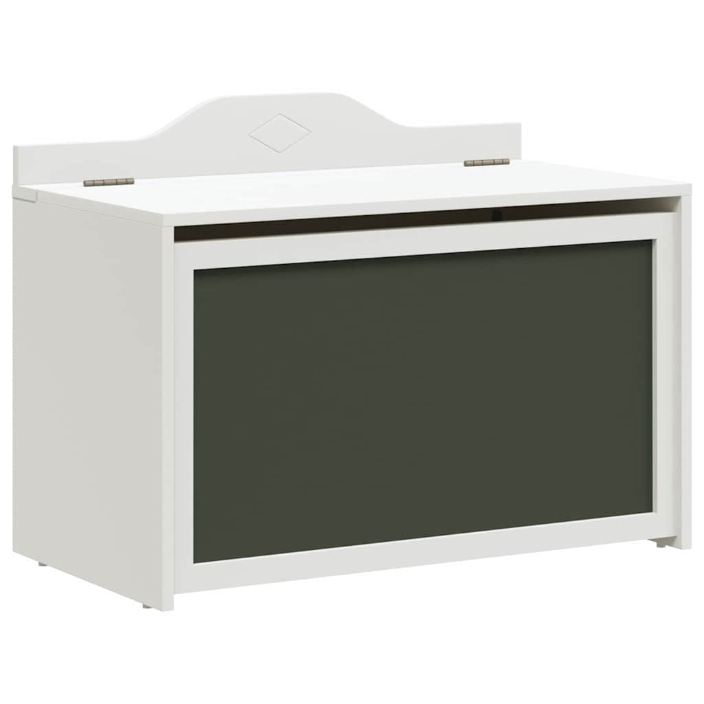 Box with Storage White 73 x 33 x 55 cm Engineered wood