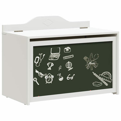 Box with Storage White 73 x 33 x 55 cm Engineered wood