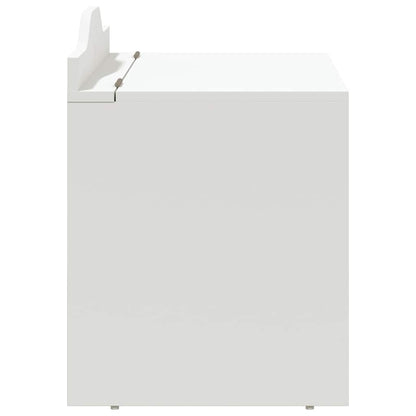 Box with Storage White 73 x 33 x 55 cm Engineered wood