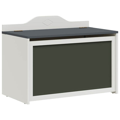 Box with Storage Grey and white 73 x 33 x 55 cm Engineered wood