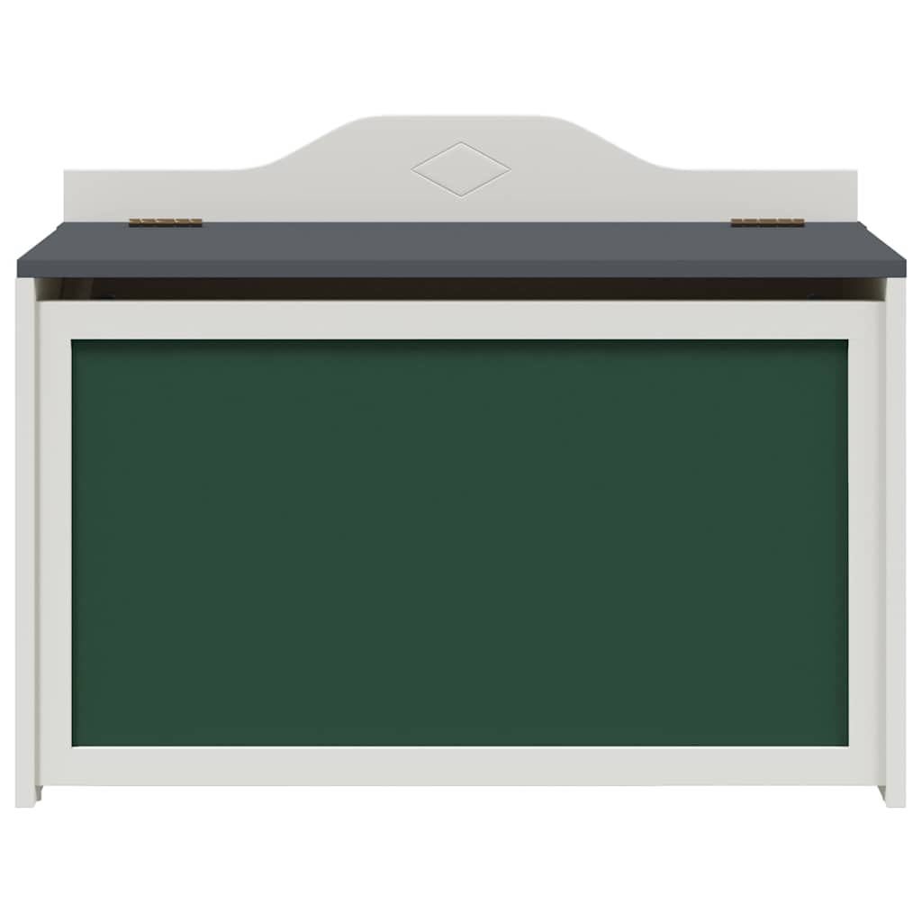 Box with Storage Grey and white 73 x 33 x 55 cm Engineered wood