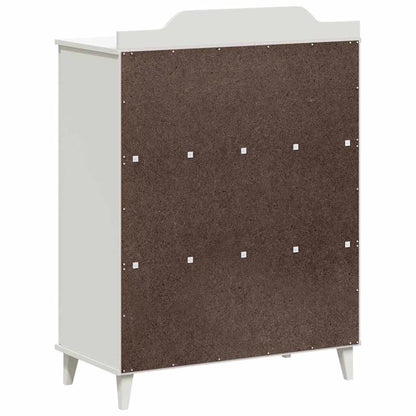 Chalkboard Cabinet with Shelf with Door White Engineered wood