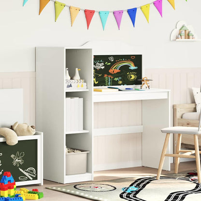 Chalkboard Desk White 120 x 45 x 118.5 cm Engineered wood