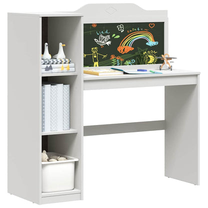 Chalkboard Desk White 120 x 45 x 118.5 cm Engineered wood
