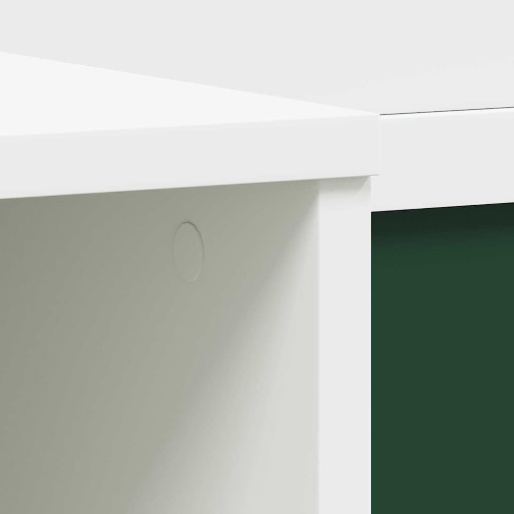 Chalkboard Desk with Shelf White and Grey 120 x 45 x 118.5 cm