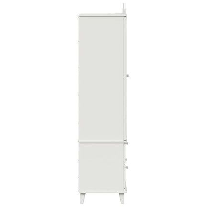 Chalkboard Wardrobe with Drawer with Door White Engineered wood