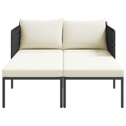 Sunbed with Cushion Anthracite 115 x 153 x 69.5cm Steel