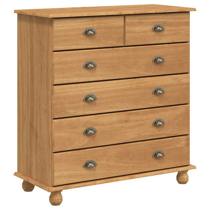 Hutch with Shelf ASKIM Brown 91 x 40 x 200.5 cm Solid Pine wood