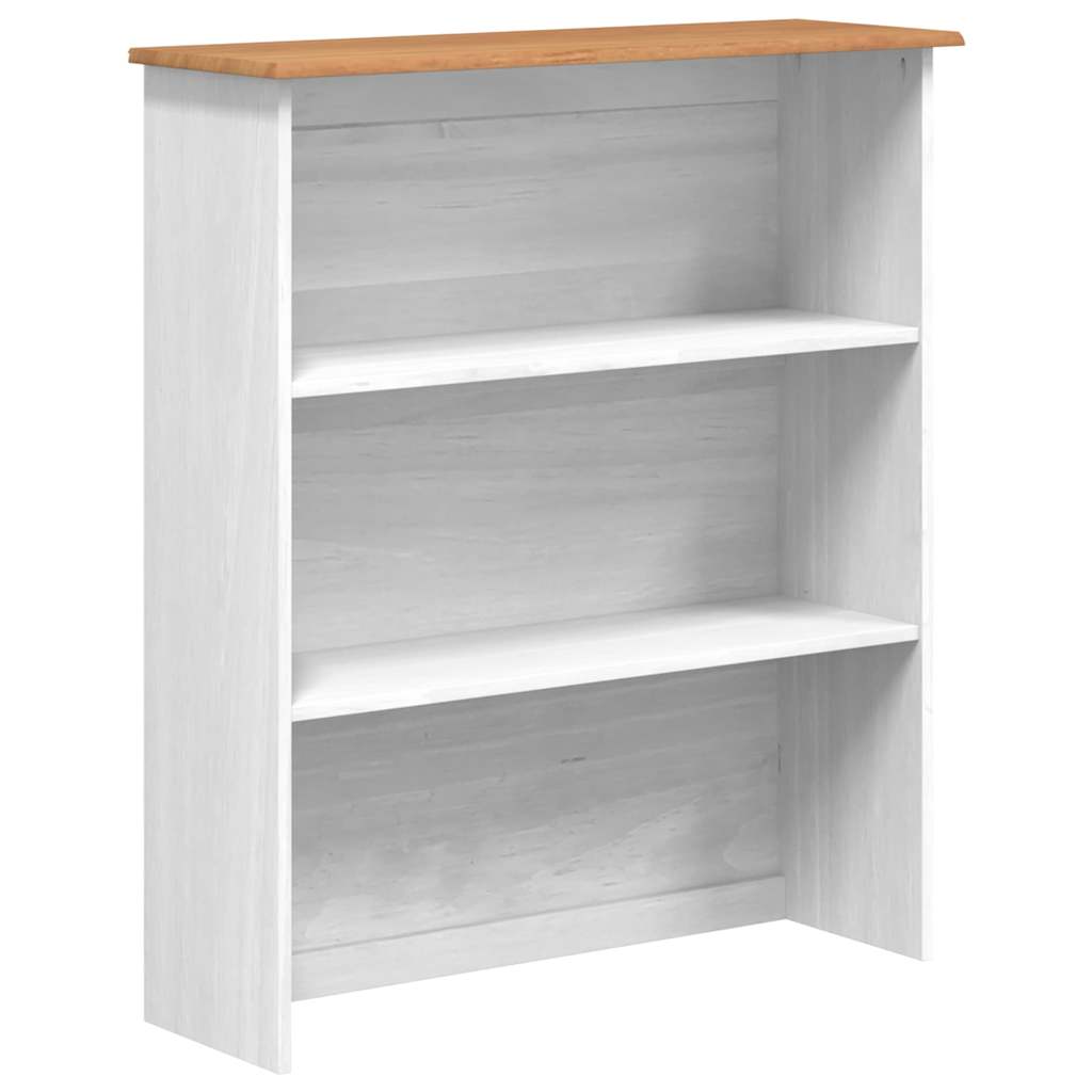 Hutch with Shelf ASKIM White 91 x 40 x 200.5 cm Solid Pine wood