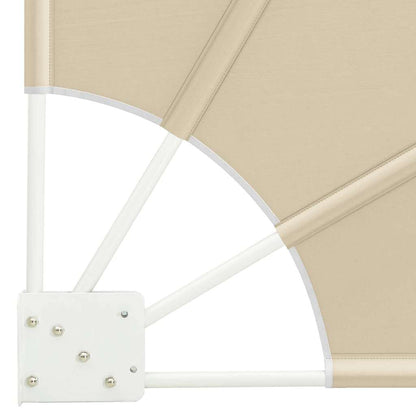 Balcony Privacy Screen Beige 115 x 115 cm Fabric