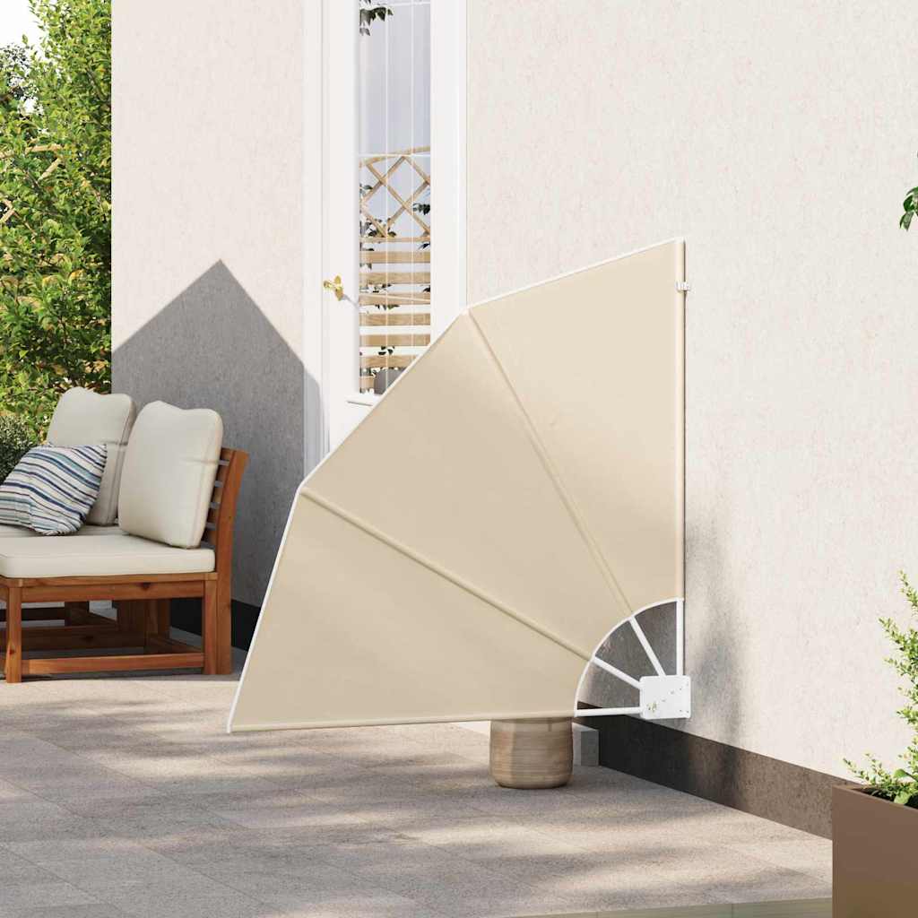 Balcony Privacy Screen Beige 115 x 115 cm Fabric