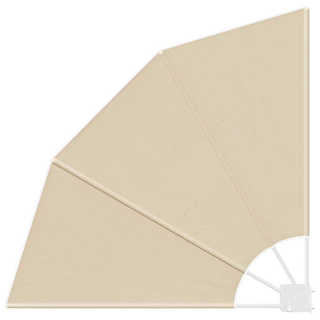 Balcony Privacy Screen Beige 115 x 115 cm Fabric