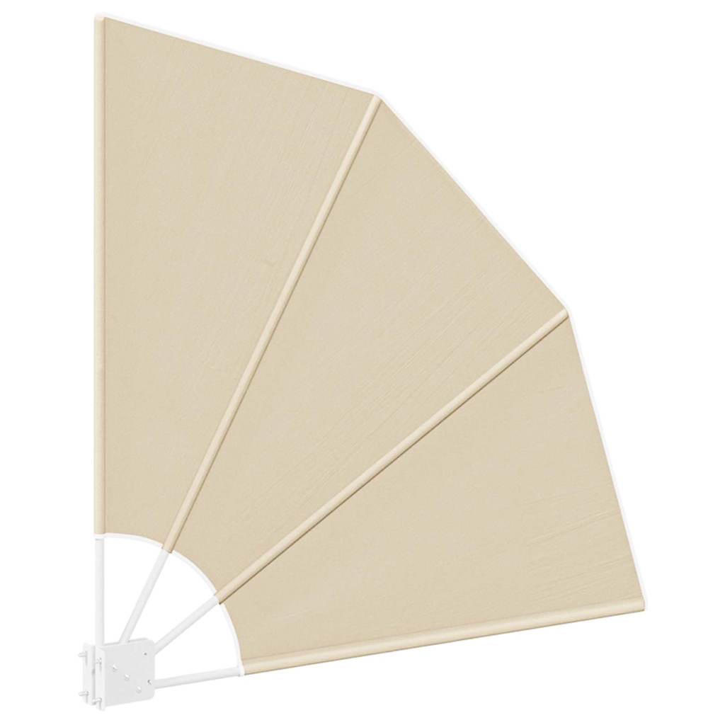 Balcony Privacy Screen Beige 115 x 115 cm Fabric