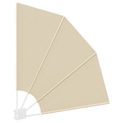 Balcony Privacy Screen Beige 115 x 115 cm Fabric