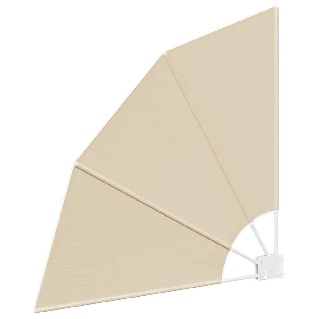 Balcony Privacy Screen Beige 115 x 115 cm Fabric