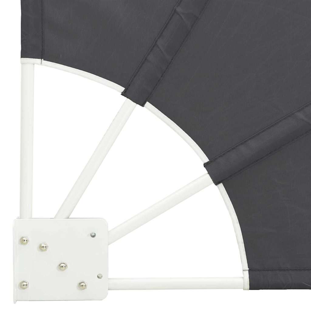 Balcony Privacy Screen Black 115 x 115 cm Fabric