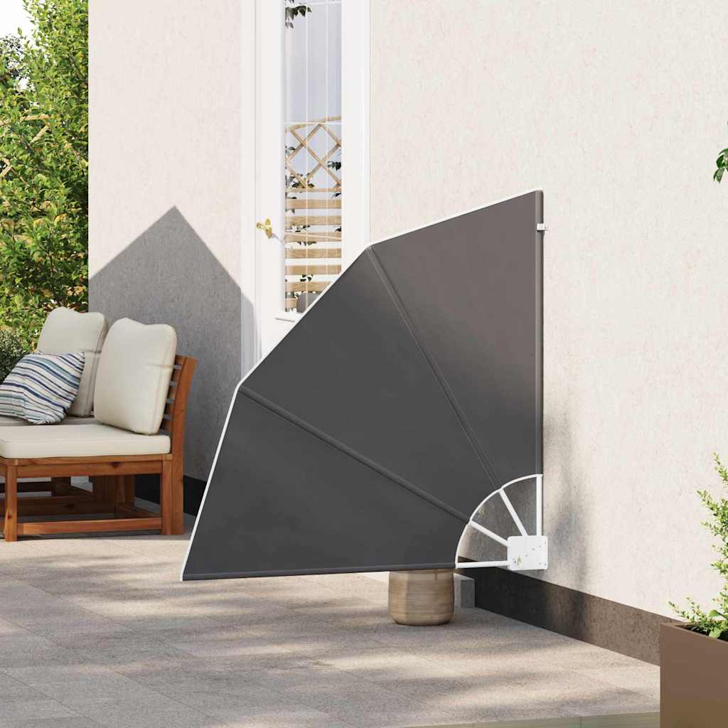 Balcony Privacy Screen Black 115 x 115 cm Fabric
