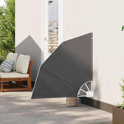 Balcony Privacy Screen Black 115 x 115 cm Fabric
