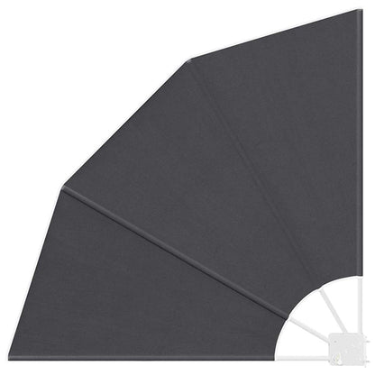 Balcony Privacy Screen Black 115 x 115 cm Fabric