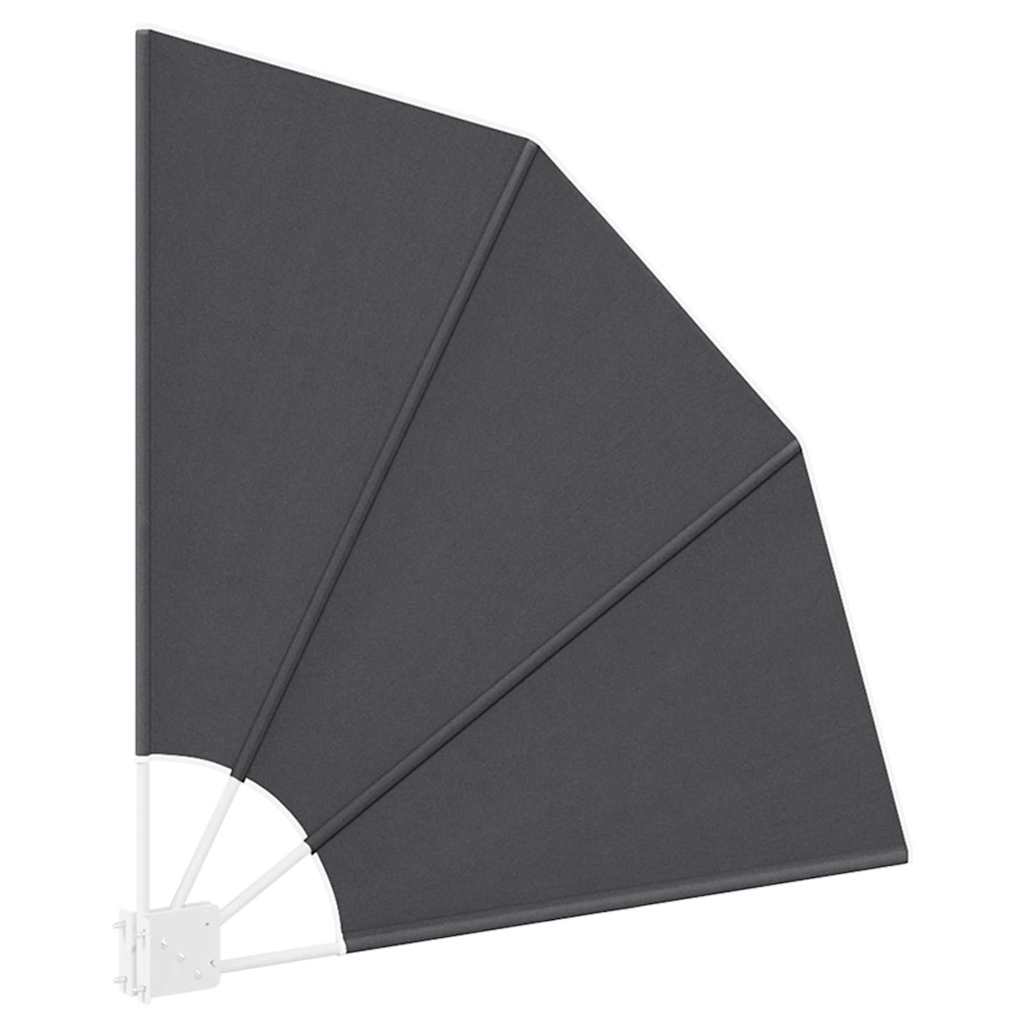 Balcony Privacy Screen Black 115 x 115 cm Fabric
