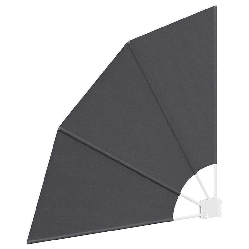 Balcony Privacy Screen Black 115 x 115 cm Fabric