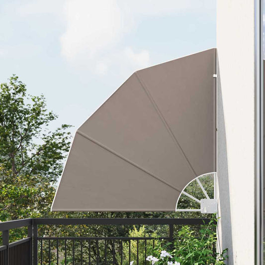 Balcony Privacy Screen Taupe 115 x 115 cm Fabric