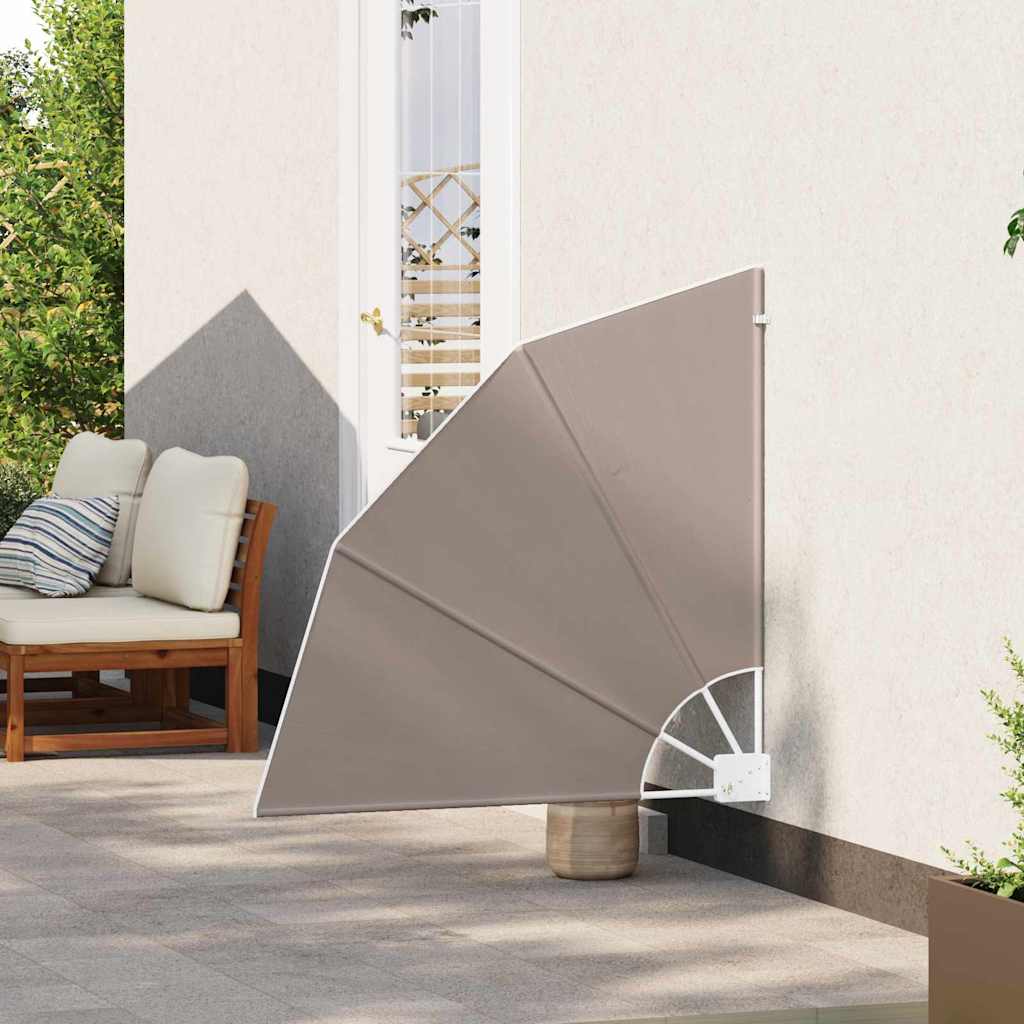 Balcony Privacy Screen Taupe 115 x 115 cm Fabric