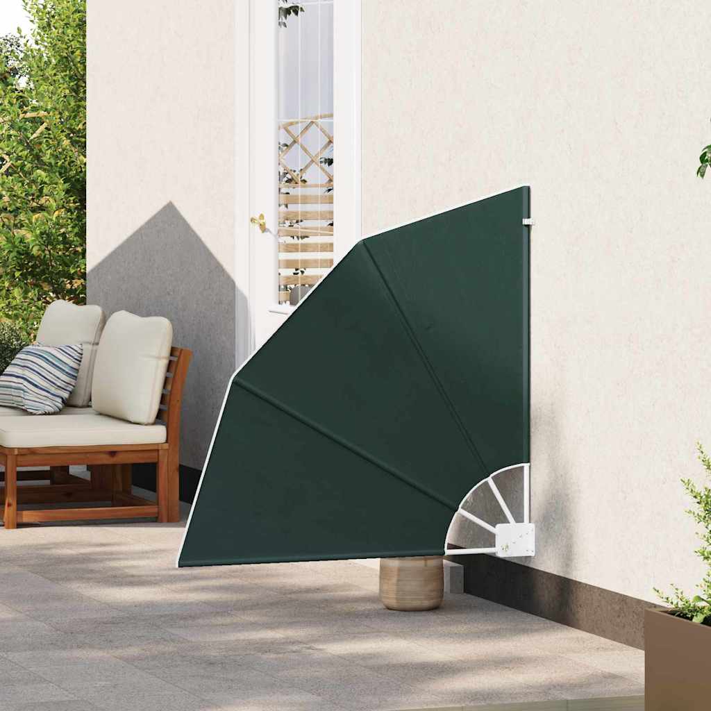 Balcony Privacy Screen Dark green 115 x 115 cm Fabric