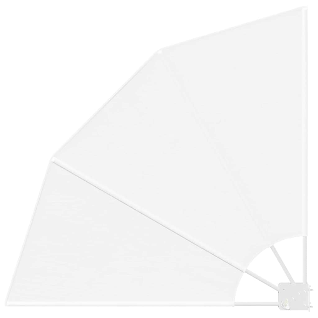 Balcony Privacy Screen White 115 x 115 cm Fabric