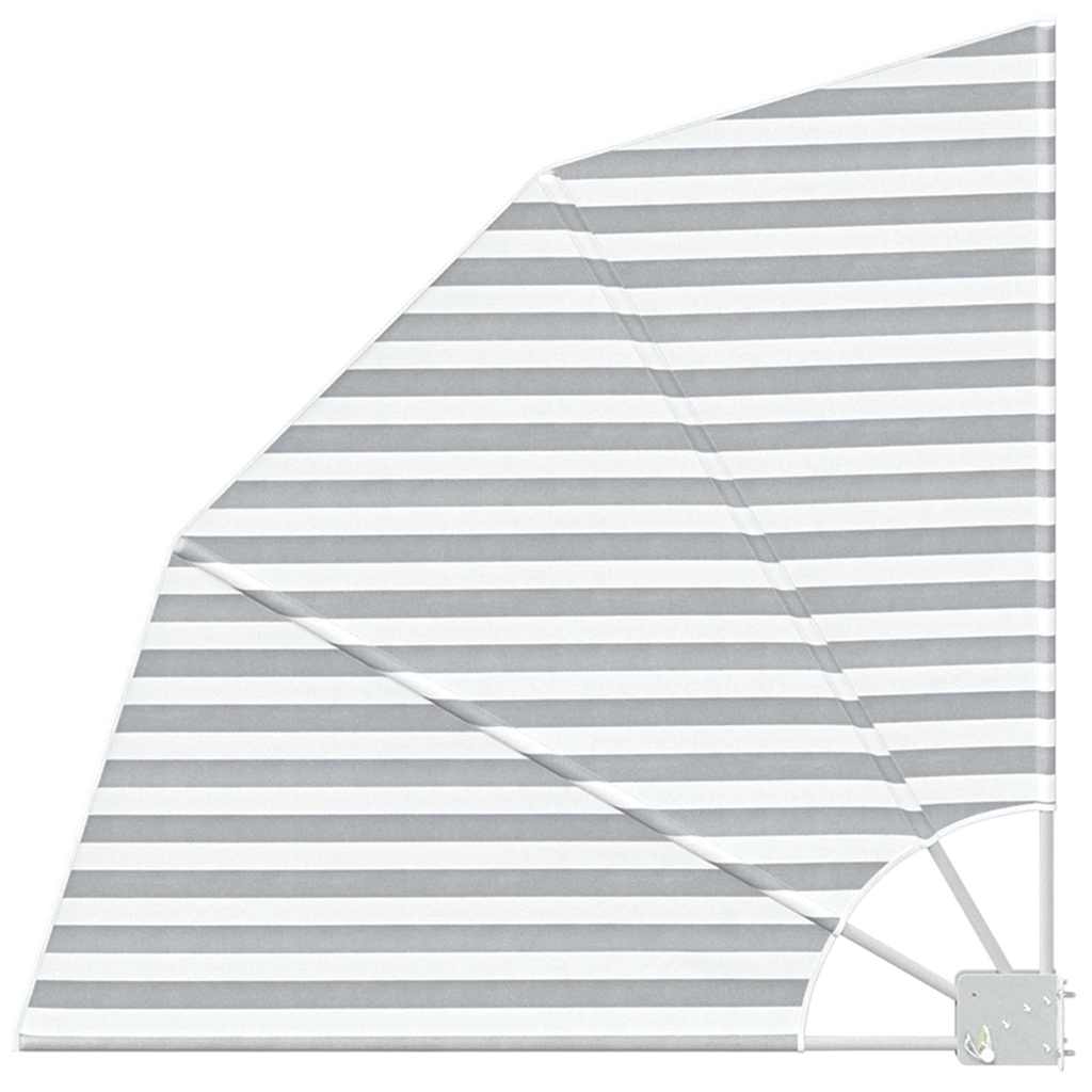 Balcony Privacy Screen Anthracite and white 115 x 115 cm Fabric