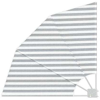 Balcony Privacy Screen Anthracite and white 115 x 115 cm Fabric