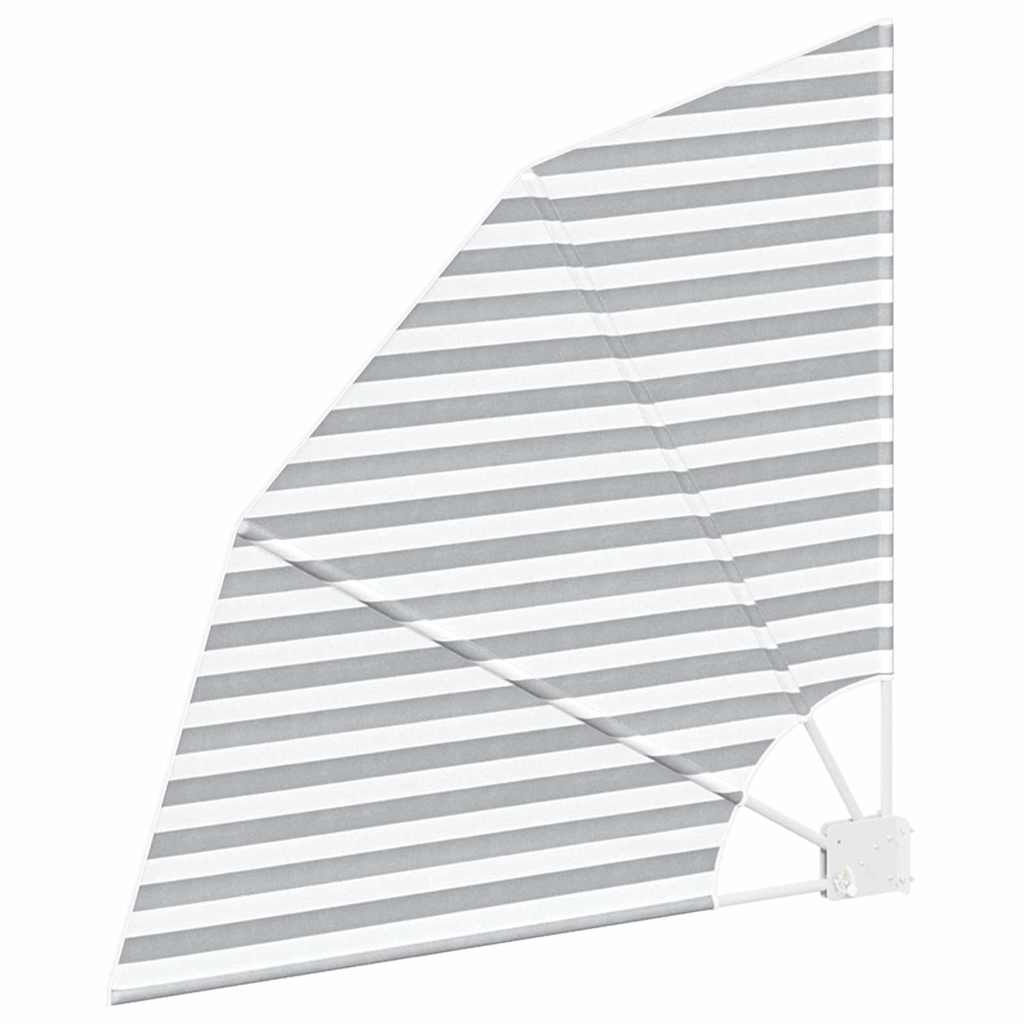 Balcony Privacy Screen Anthracite and white 115 x 115 cm Fabric