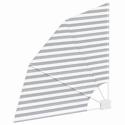 Balcony Privacy Screen Anthracite and white 115 x 115 cm Fabric